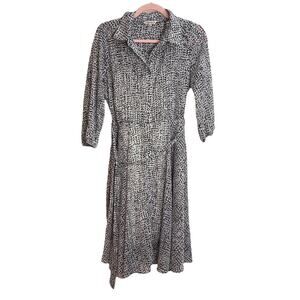 Nanette Lepore Black and White Gold Sugar Sizzle Dress